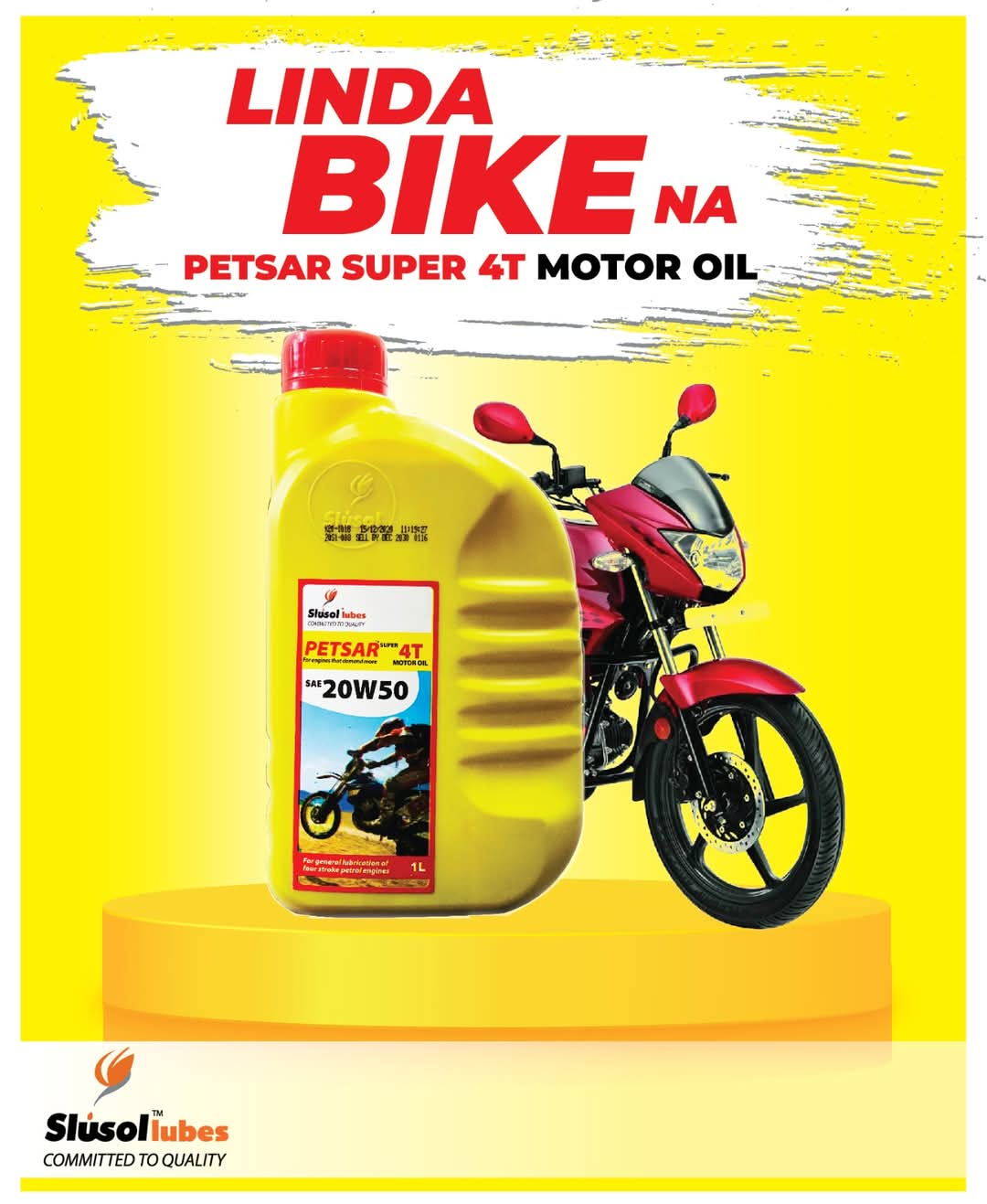 PETSAR SUPER 4T MOTOR OIL SAE 20W50 API SL/CF,JASO MA 2 20W50