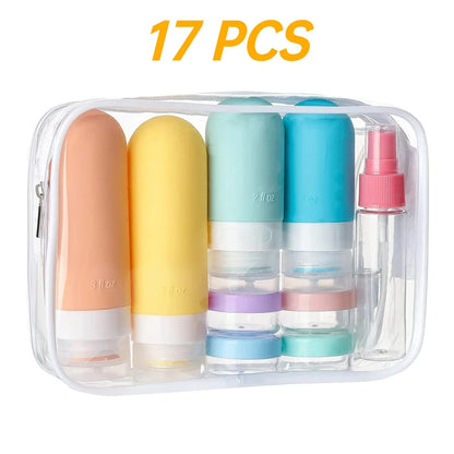 Leak-Proof Travel Bottle Set – Portable Refillable Toiletry Containers