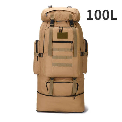 Tactical Mountaineering Backpack – Large Capacity Hiking & Travel Ba