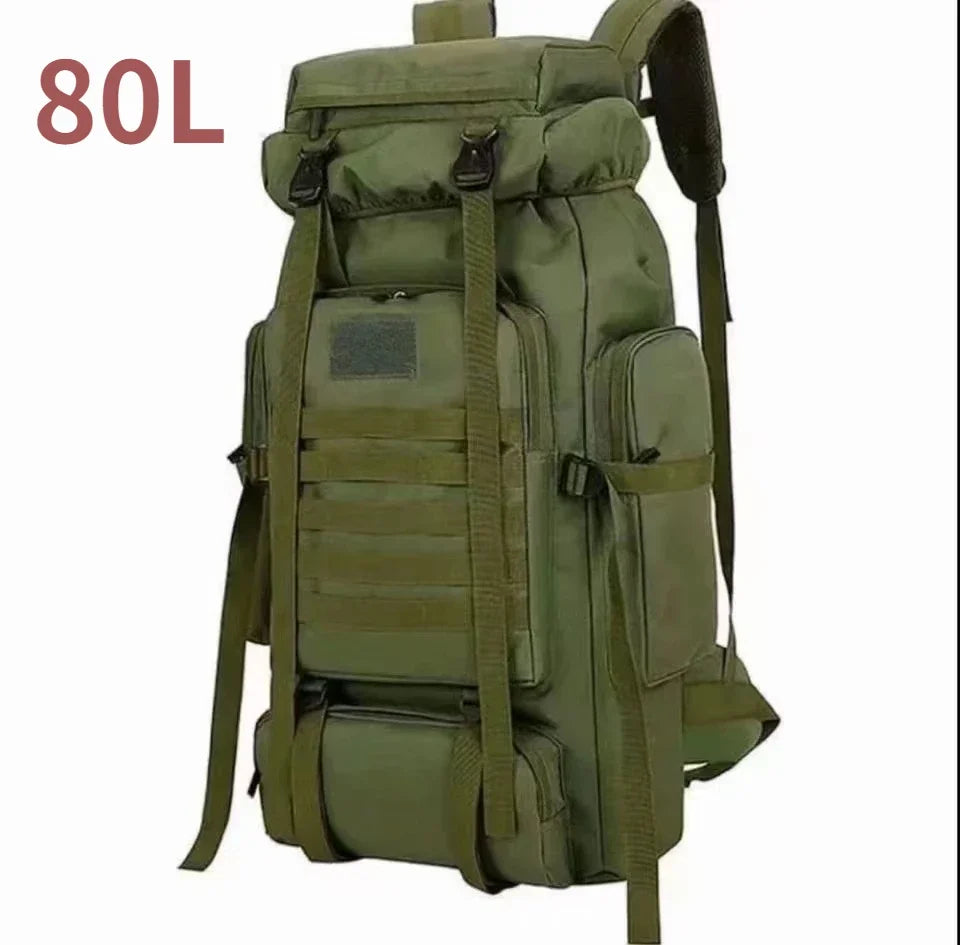 Tactical Mountaineering Backpack – Large Capacity Hiking & Travel Ba