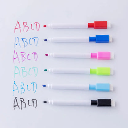 8PCS Erasable Whiteboard Markers - Colorful Board Markers for School & Office