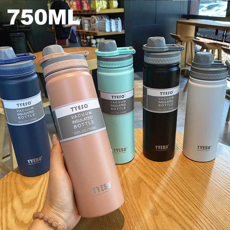 Stainless Steel Travel Thermos Bottle – 750ML Vacuum Insulated Flas